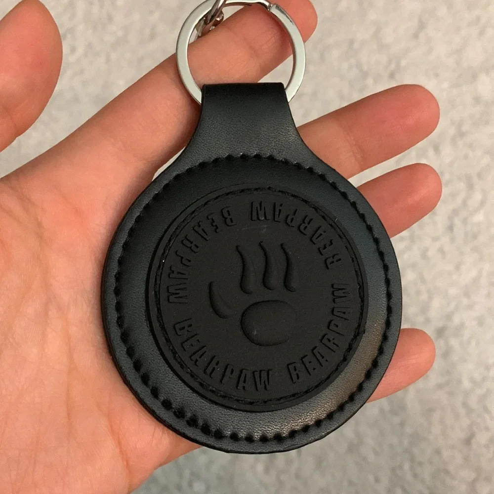 BearPaw Leather / Rubber Keychain / Bag Charm